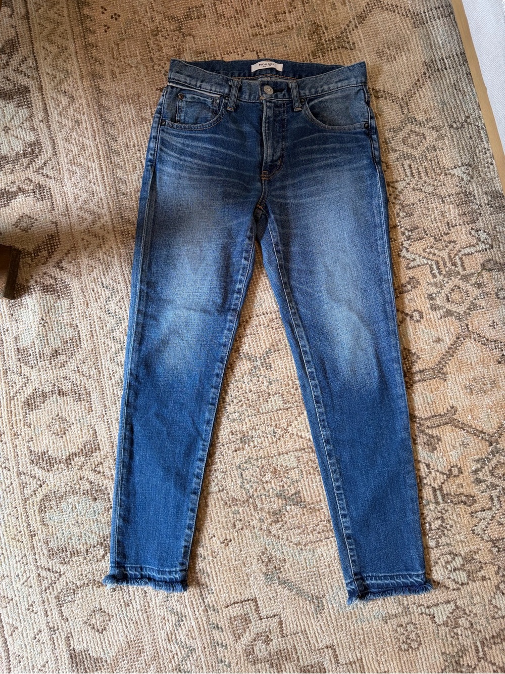 Vintage Moussy Washed Blue Skinny Jeans